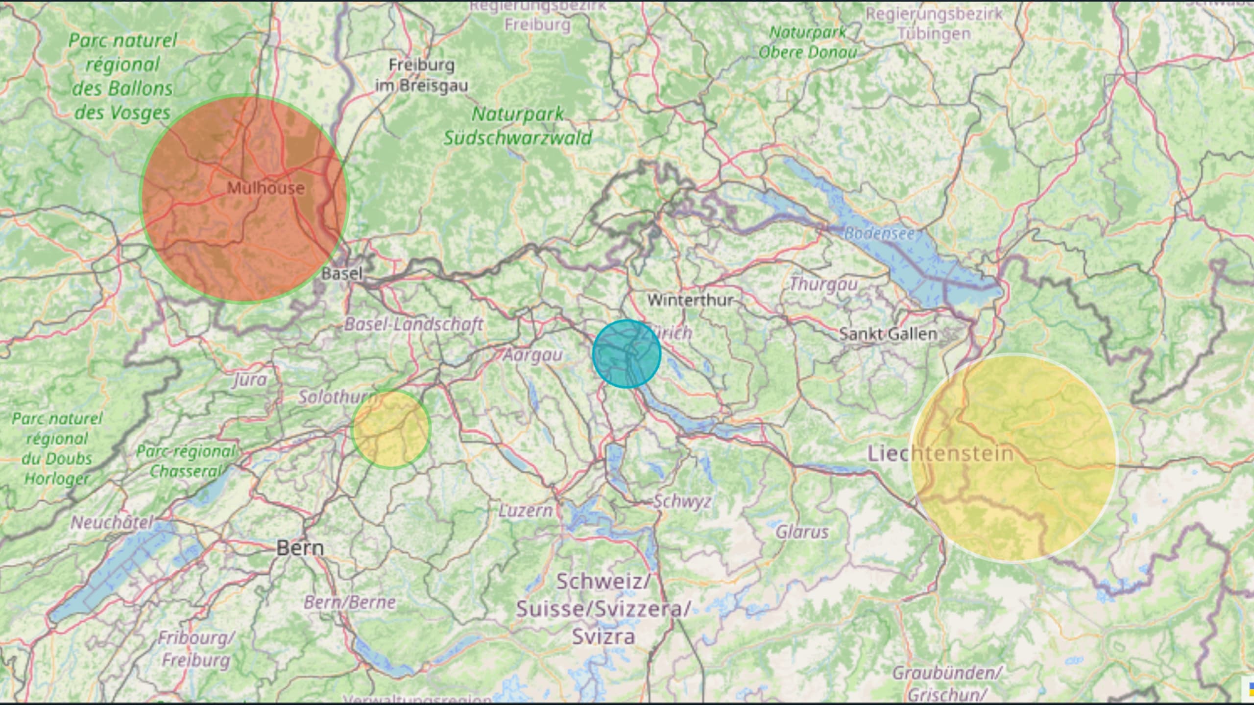 Scan heatmap on world map